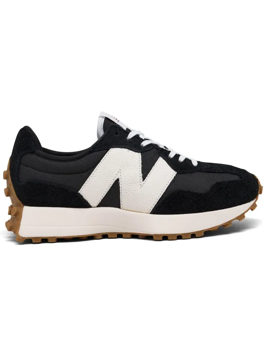 Кроссовки женские 327 с верхом из замши и нейлона New Balance — изображение 2 из 5, черный белый