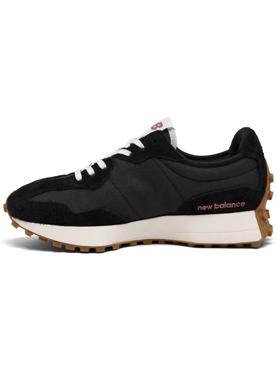 Кроссовки женские 327 с верхом из замши и нейлона New Balance — изображение 3 из 5, черный белый