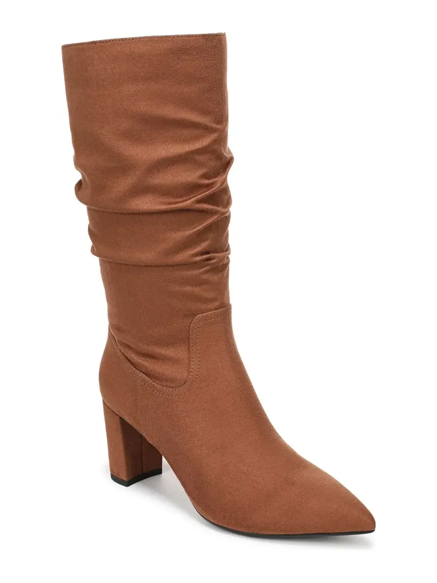 Ботинки с острым носком на каблуке Renee Tall LifeStride, Caramel Microsuede — изображение 1 из 5