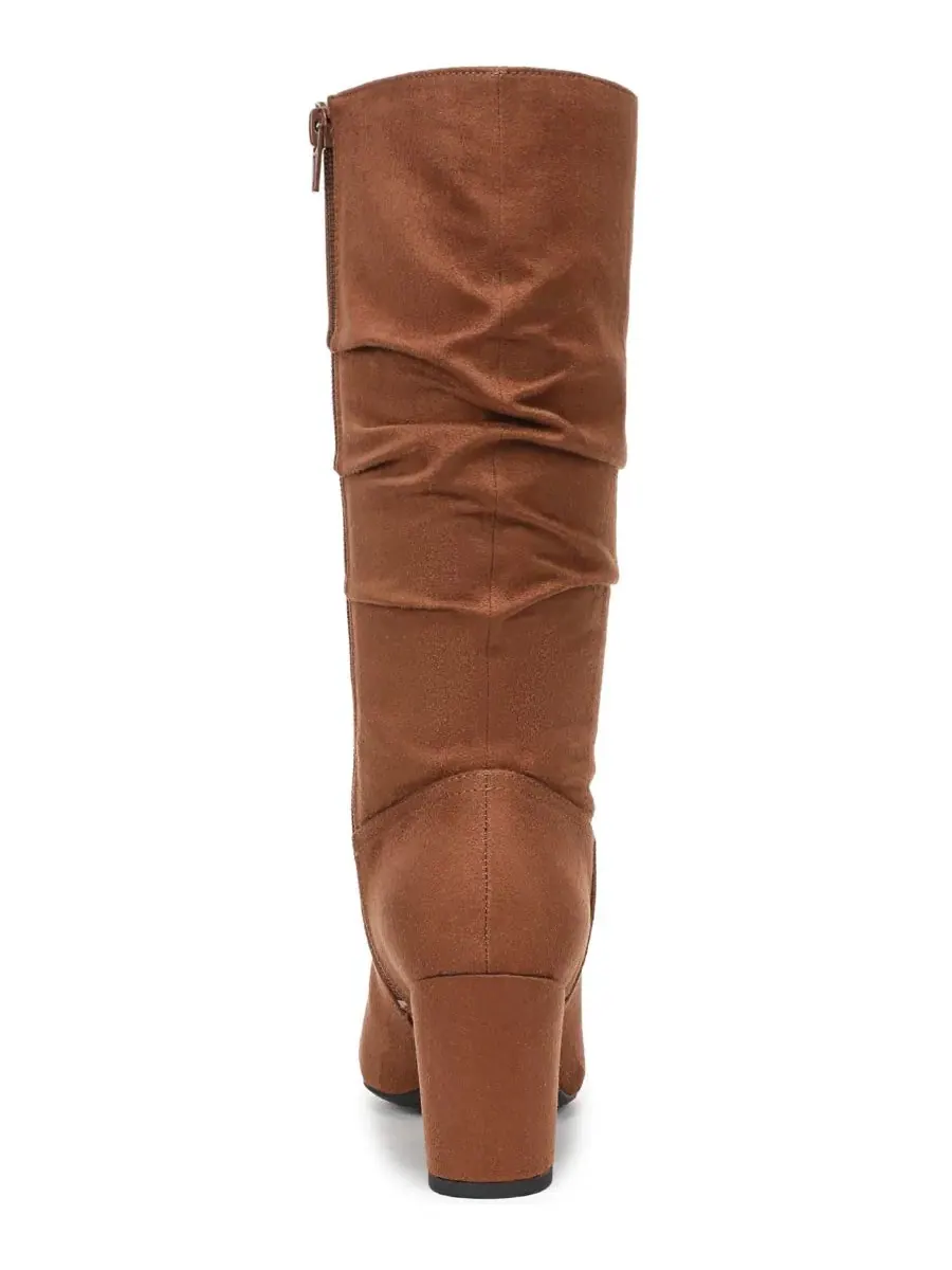 Ботинки с острым носком на каблуке Renee Tall LifeStride, Caramel Microsuede — изображение 3 из 5