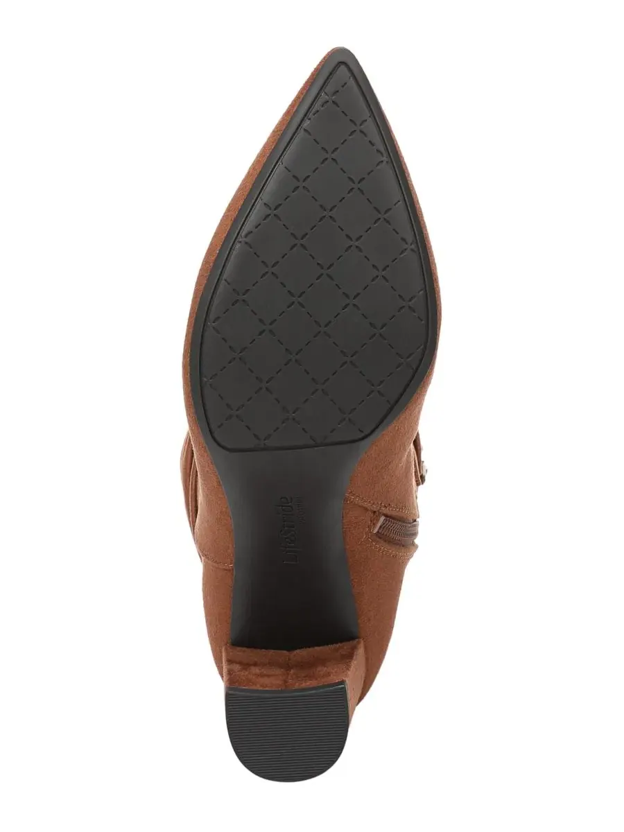 Ботинки с острым носком на каблуке Renee Tall LifeStride, Caramel Microsuede — изображение 5 из 5