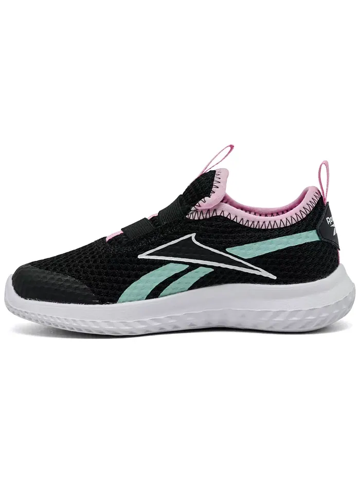 Детские повседневные слипоны Rush Runner от Finish Line Reebok — изображение 3 из 6, черный розовый