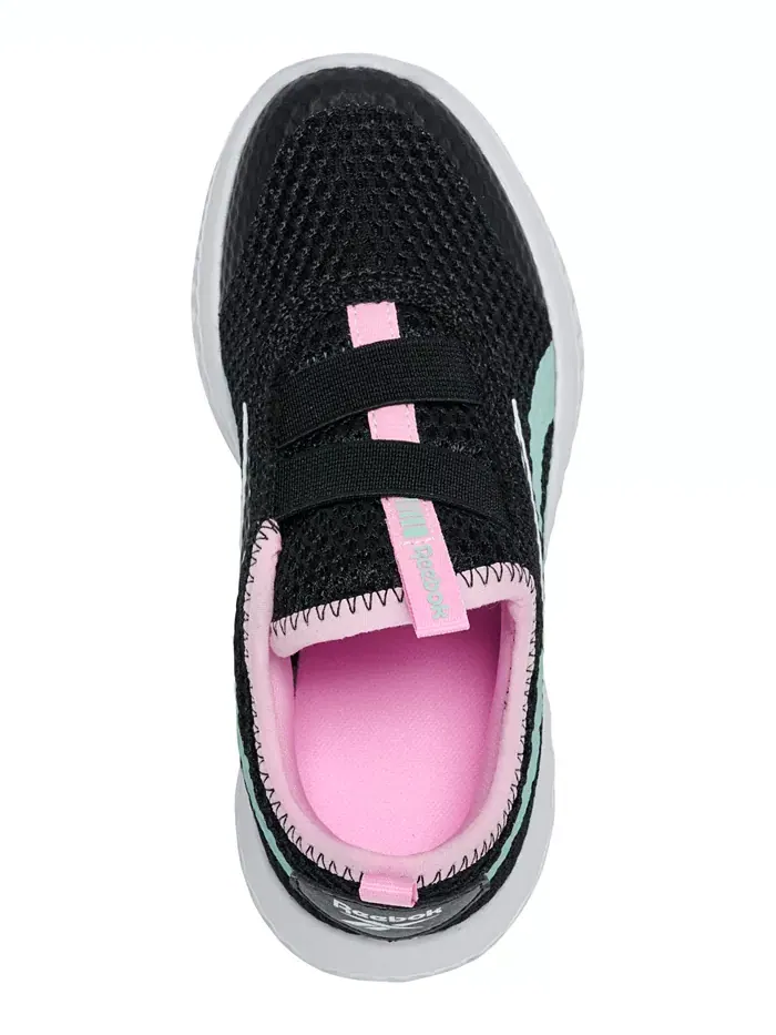 Детские повседневные слипоны Rush Runner от Finish Line Reebok — изображение 5 из 6, черный розовый
