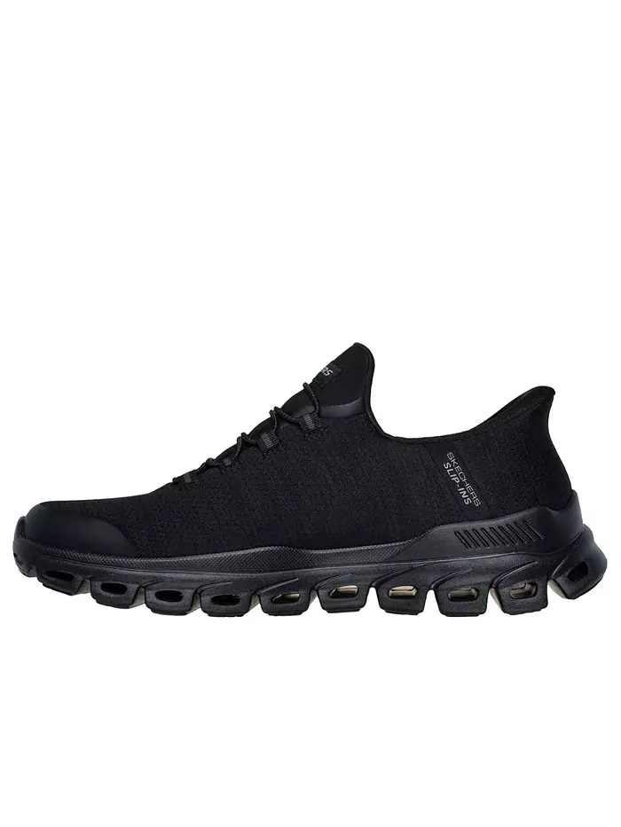 Мужские слипоны: Glide-Step - Zefyr прогулочные кроссовки от Finish Line Skechers — изображение 3 из 4, черный