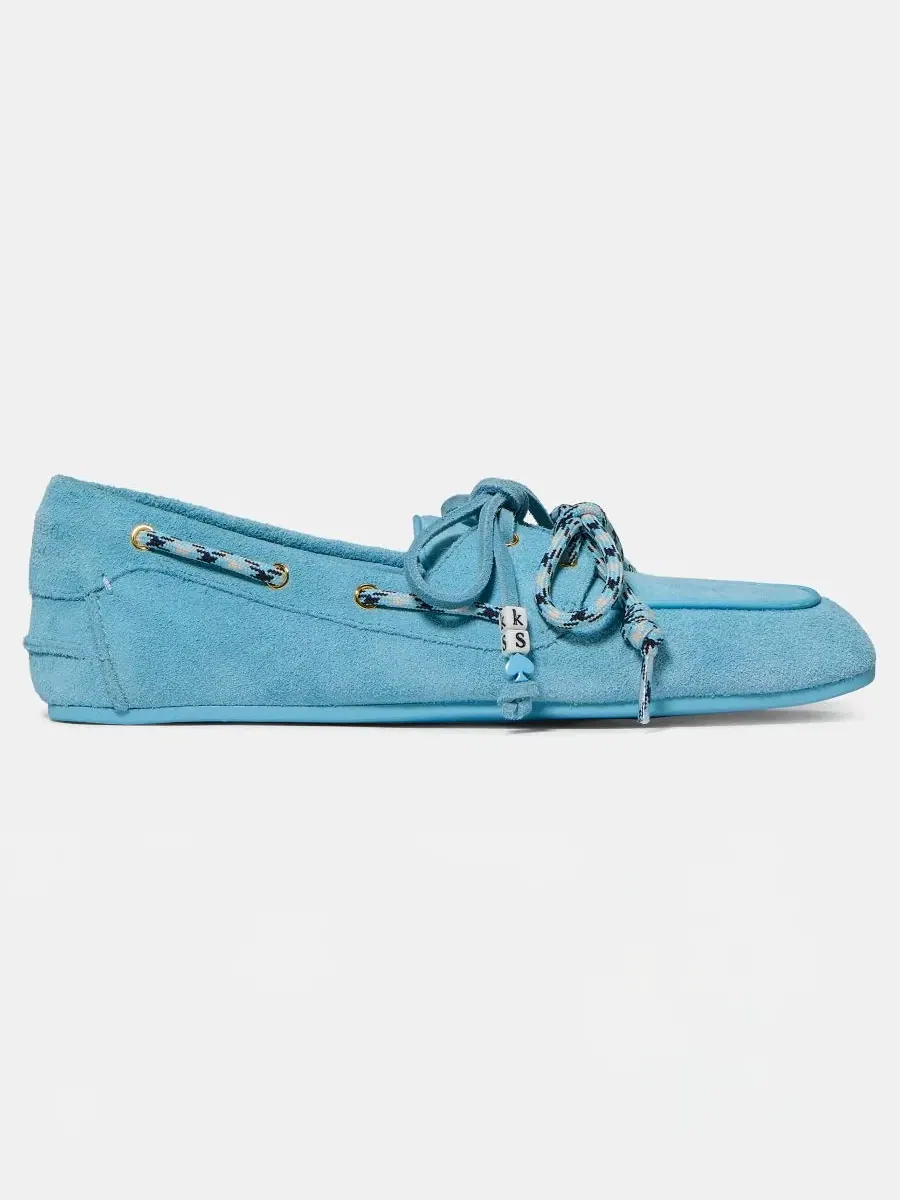 Женские туфли-лодочки Know The Ropes на плоской подошве kate spade new york — изображение 2 из 5, аквамариновый