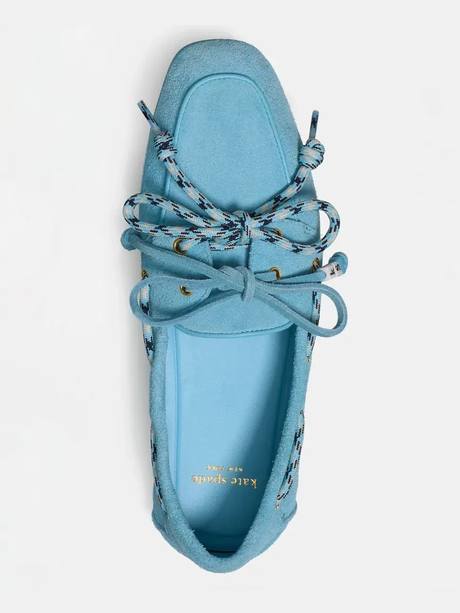 Женские туфли-лодочки Know The Ropes на плоской подошве kate spade new york — изображение 4 из 5, аквамариновый