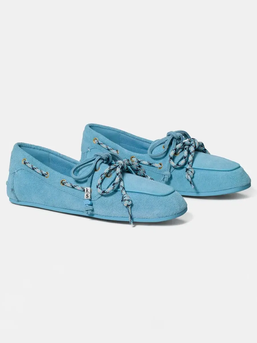 Женские туфли-лодочки Know The Ropes на плоской подошве kate spade new york — изображение 5 из 5, аквамариновый
