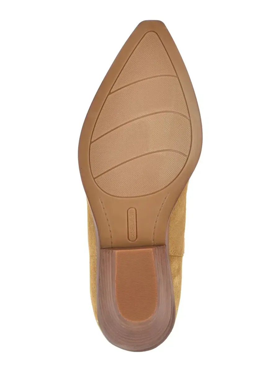 Женские сапоги Asken Western Block Heel с мысом-снип Nine West, Dark Natural Suede — изображение 5 из 5