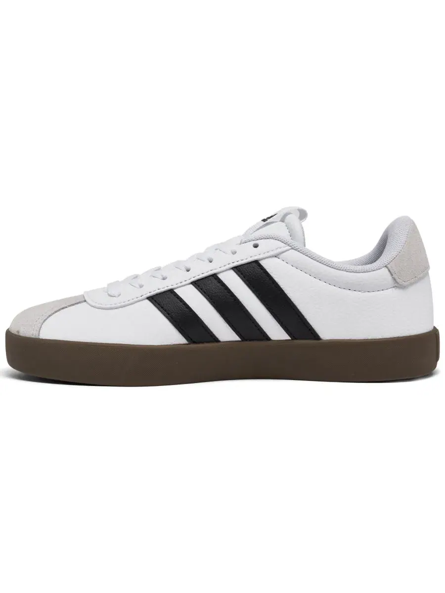 Женские повседневные кроссовки VL Court 3.0 от Finish Line Adidas — изображение 2 из 6, белый черный серый