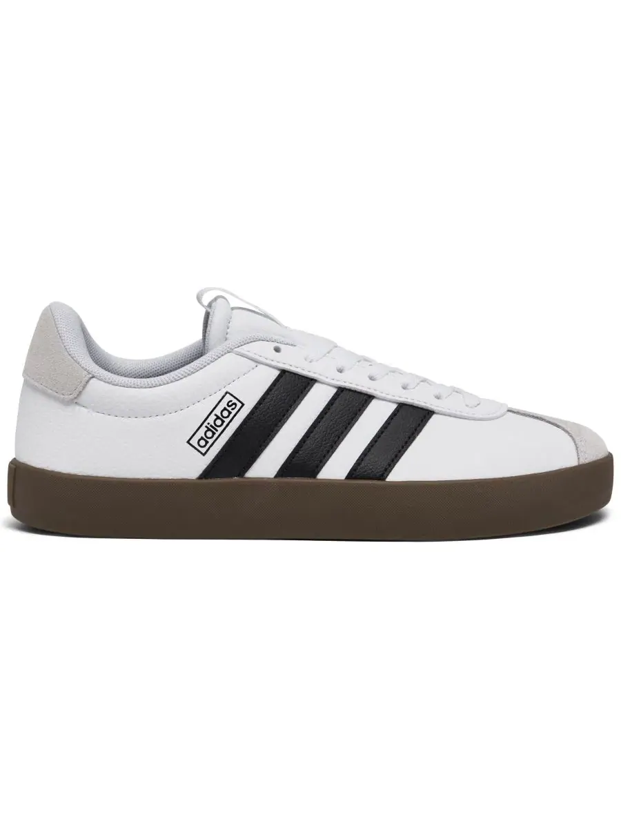 Женские повседневные кроссовки VL Court 3.0 от Finish Line Adidas — изображение 3 из 6, белый черный серый