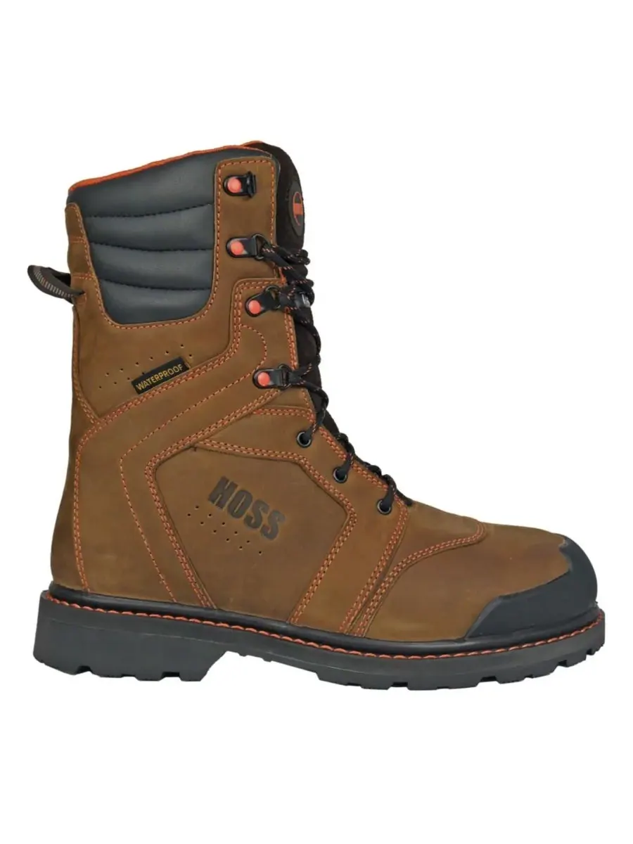 Мужские рабочие ботинки Clash с композитным носком и утеплителем Hoss Boot Company — изображение 2 из 6, коричневый