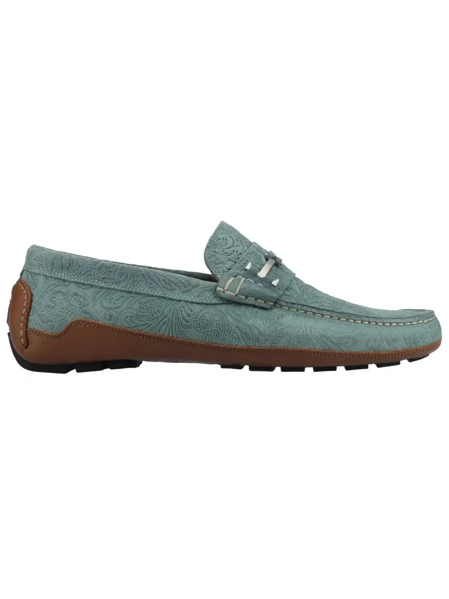 Мужские лоферы из замши с квадратным носком Taft, Capri Floral Suede — изображение 2 из 5