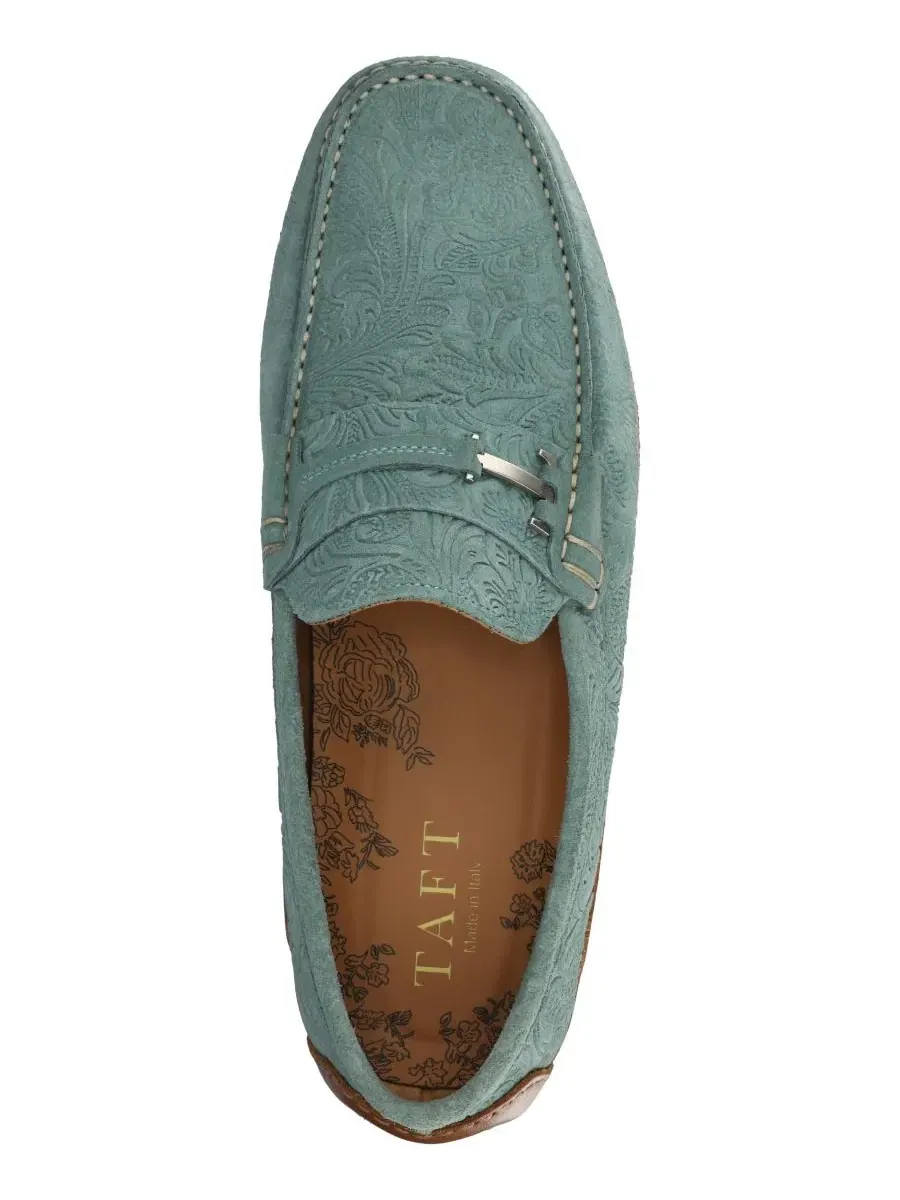 Мужские лоферы из замши с квадратным носком Taft, Capri Floral Suede — изображение 4 из 5