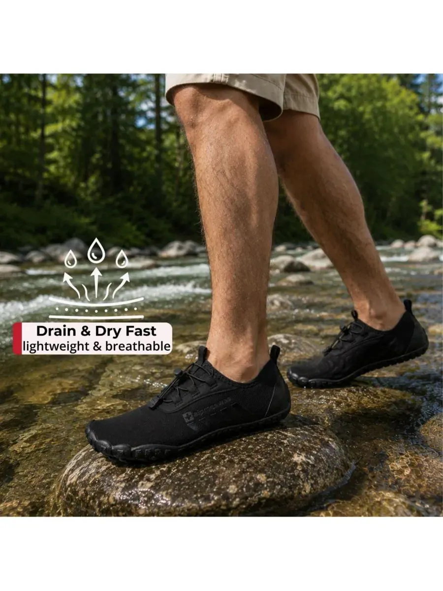 Водонепроницаемые тапочки для воды Odin Quick-Dry Alpine Swiss — изображение 4 из 7, черный
