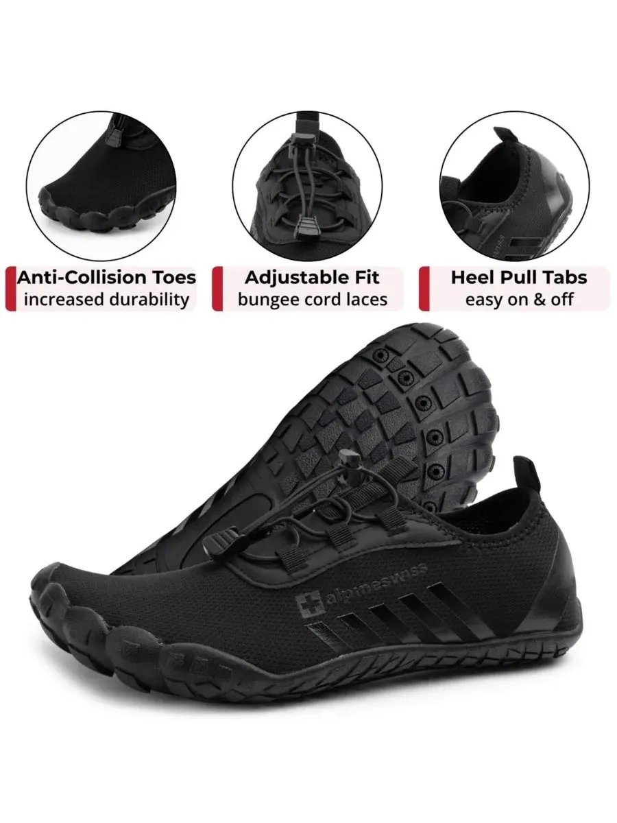 Водонепроницаемые тапочки для воды Odin Quick-Dry Alpine Swiss — изображение 6 из 7, черный