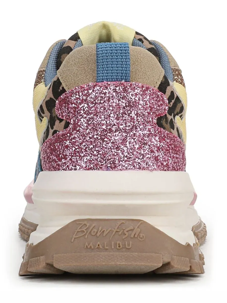 Кроссовки на платформе с круглым носком Leo Retro Blowfish Malibu — изображение 3 из 5, синий/розовый