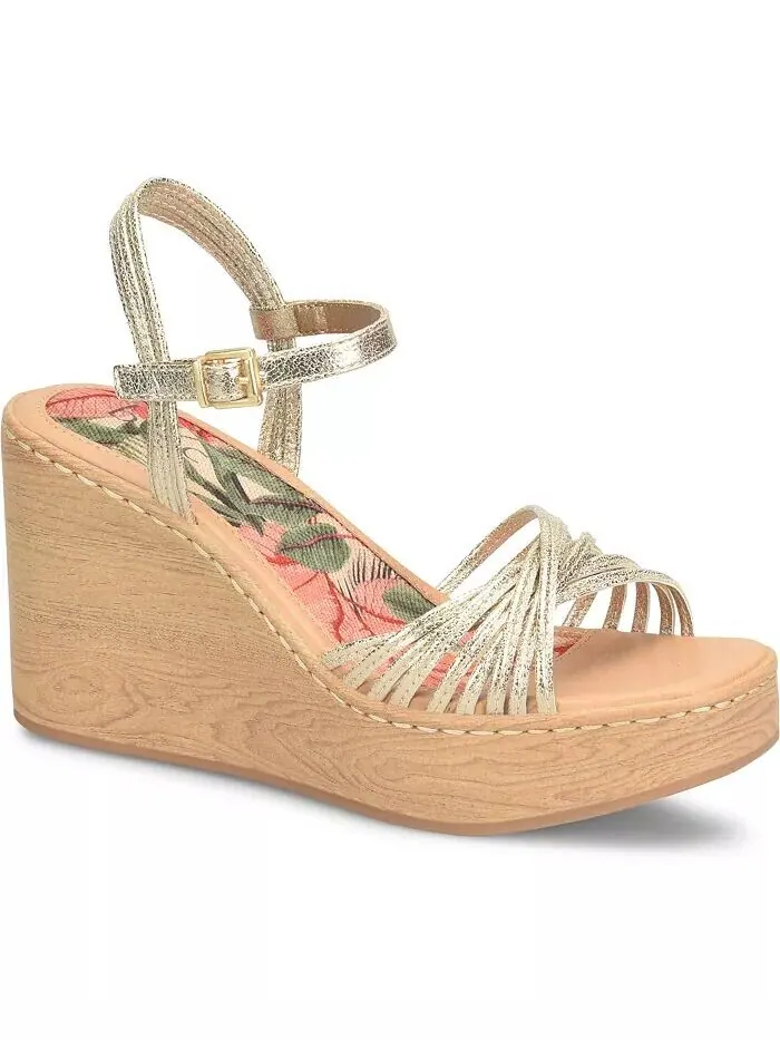 Женские босоножки Catalina Strappy Comfort на танкетке b.o.c. — коричневый