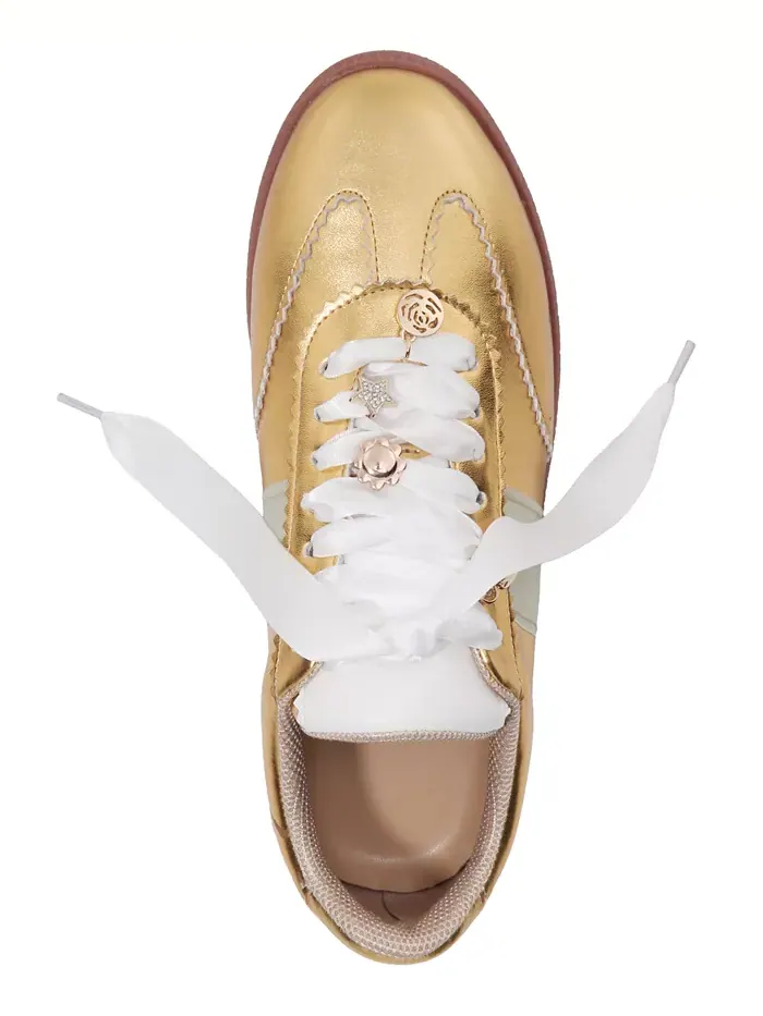 Женские кроссовки Lima Charm - расширенная размерная сетка Smash Shoes — изображение 4 из 6, золото