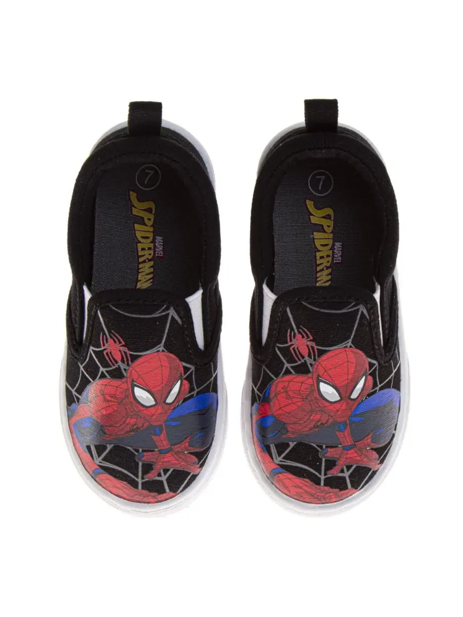 Кеды на скользящей подошве с принтом Spider-Man — изображение 6 из 8, черный красный