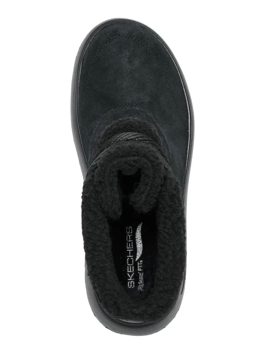 Ботинки-челси на шнуровке с отделкой из искусственного меха Skechers — изображение 5 из 6, черный