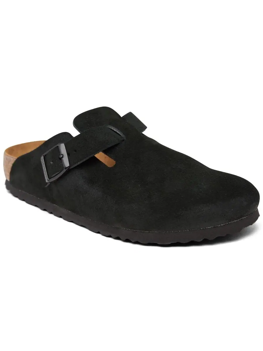 Клоги из замши на мягкой стельке Boston Birkenstock