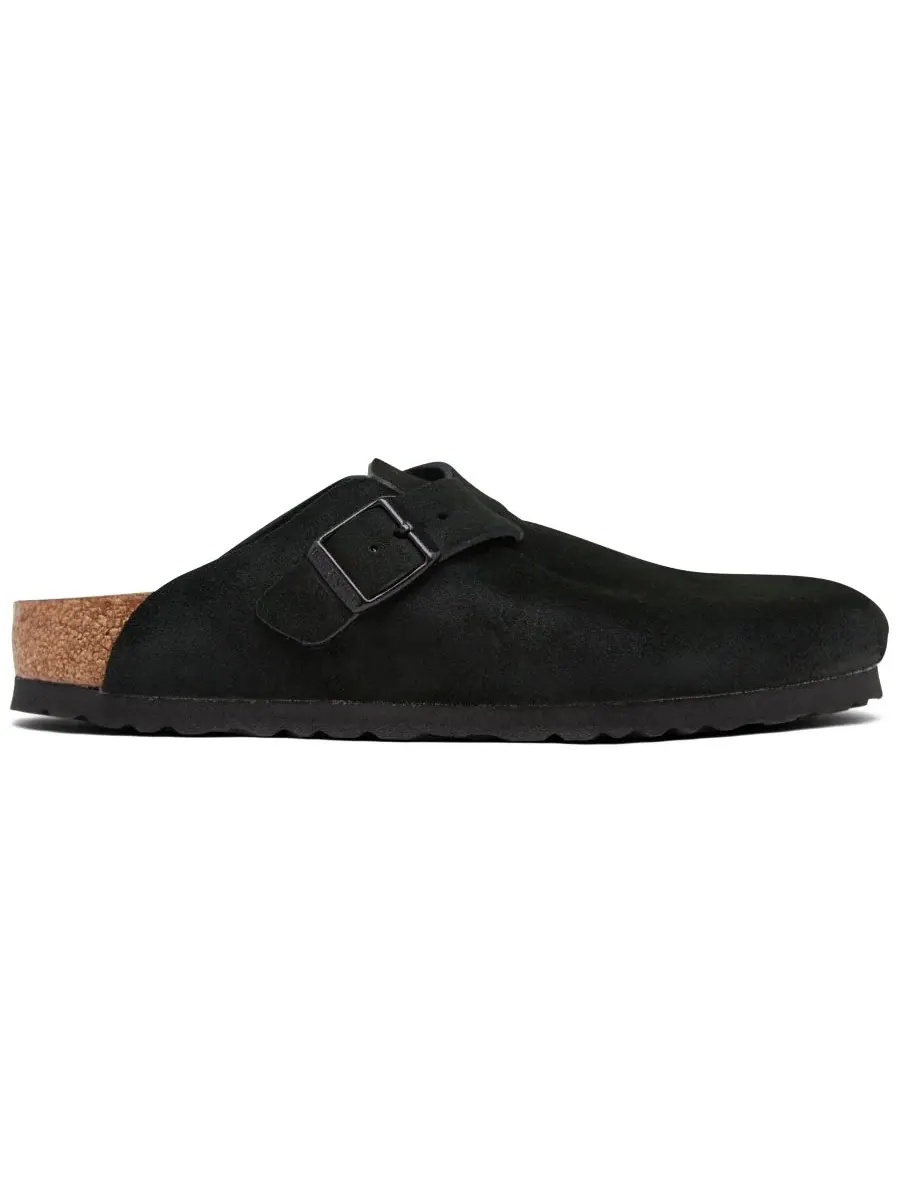 Клоги из замши на мягкой стельке Boston Birkenstock — изображение 2 из 6, черный