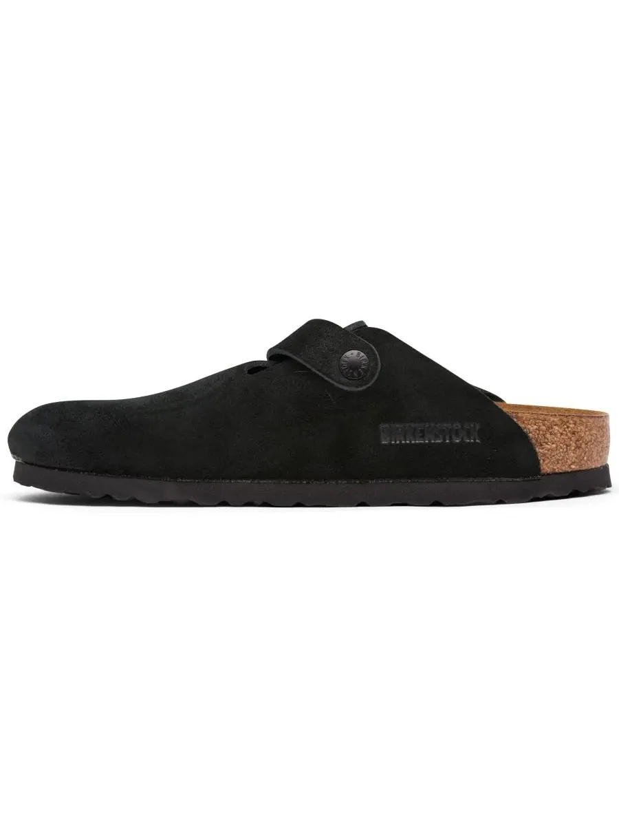 Клоги из замши на мягкой стельке Boston Birkenstock — изображение 6 из 6, черный