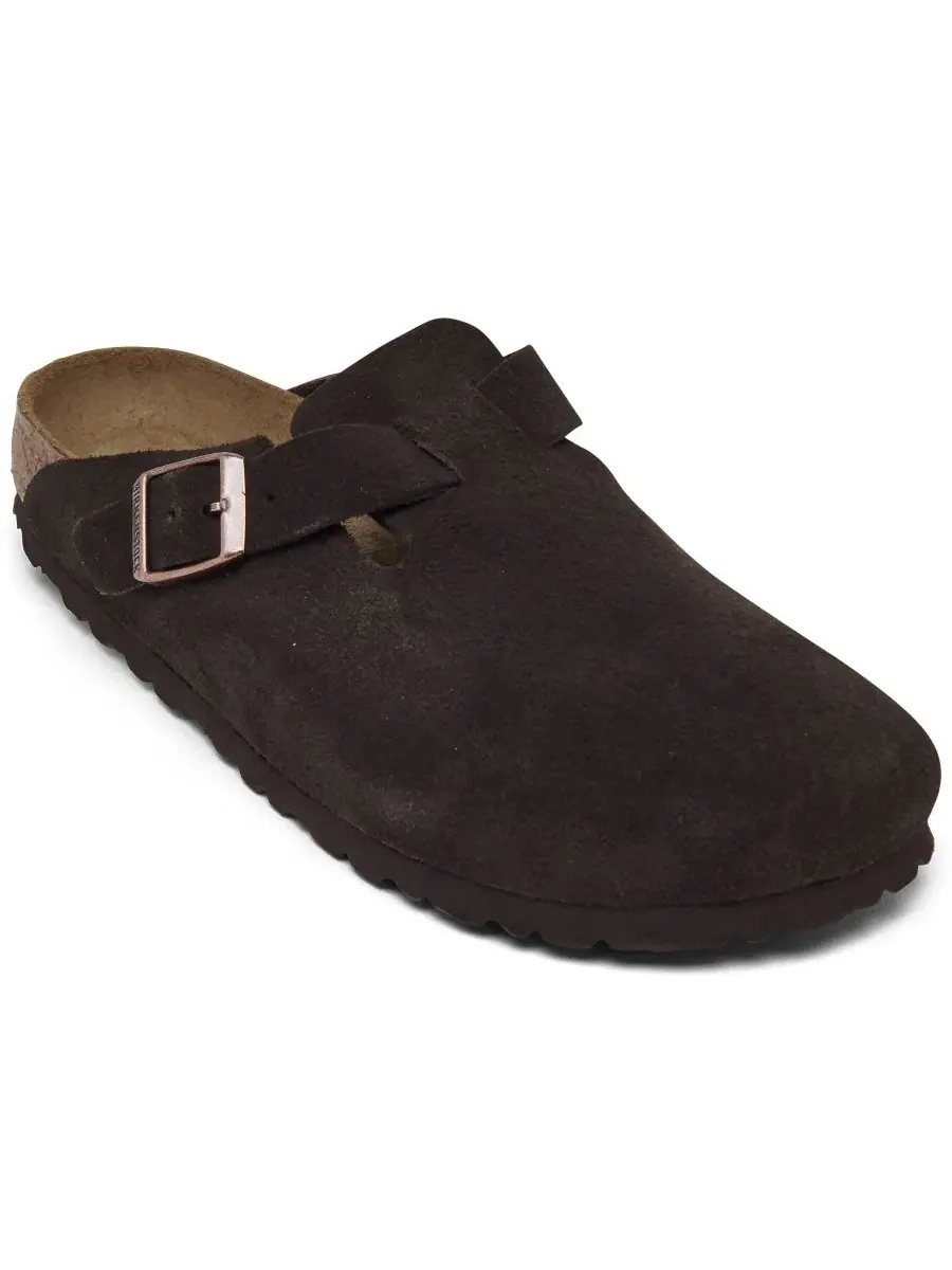 Клоги из замши с мягкой стелькой Boston Birkenstock