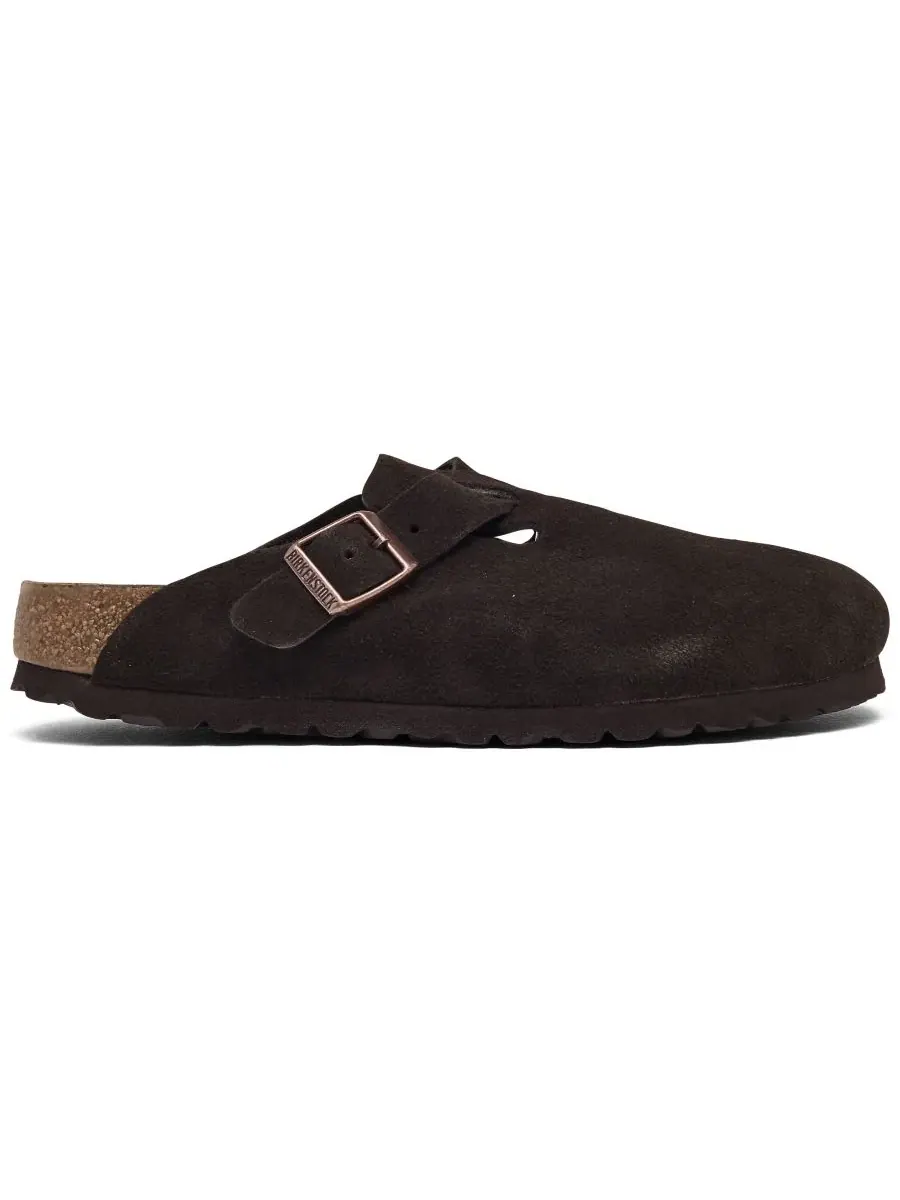 Клоги из замши с мягкой стелькой Boston Birkenstock — изображение 2 из 6, коричневый