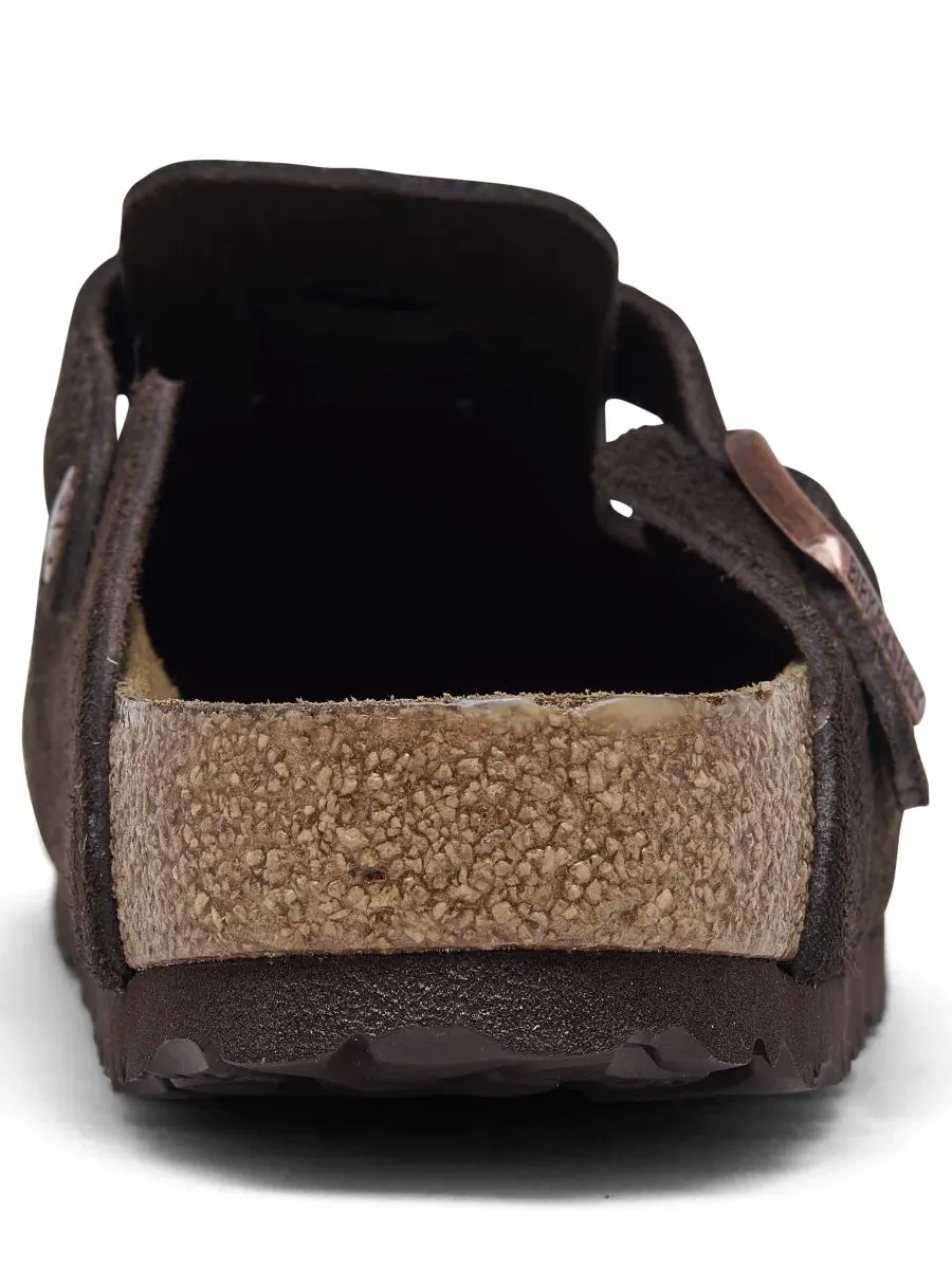 Клоги из замши с мягкой стелькой Boston Birkenstock — изображение 3 из 6, коричневый