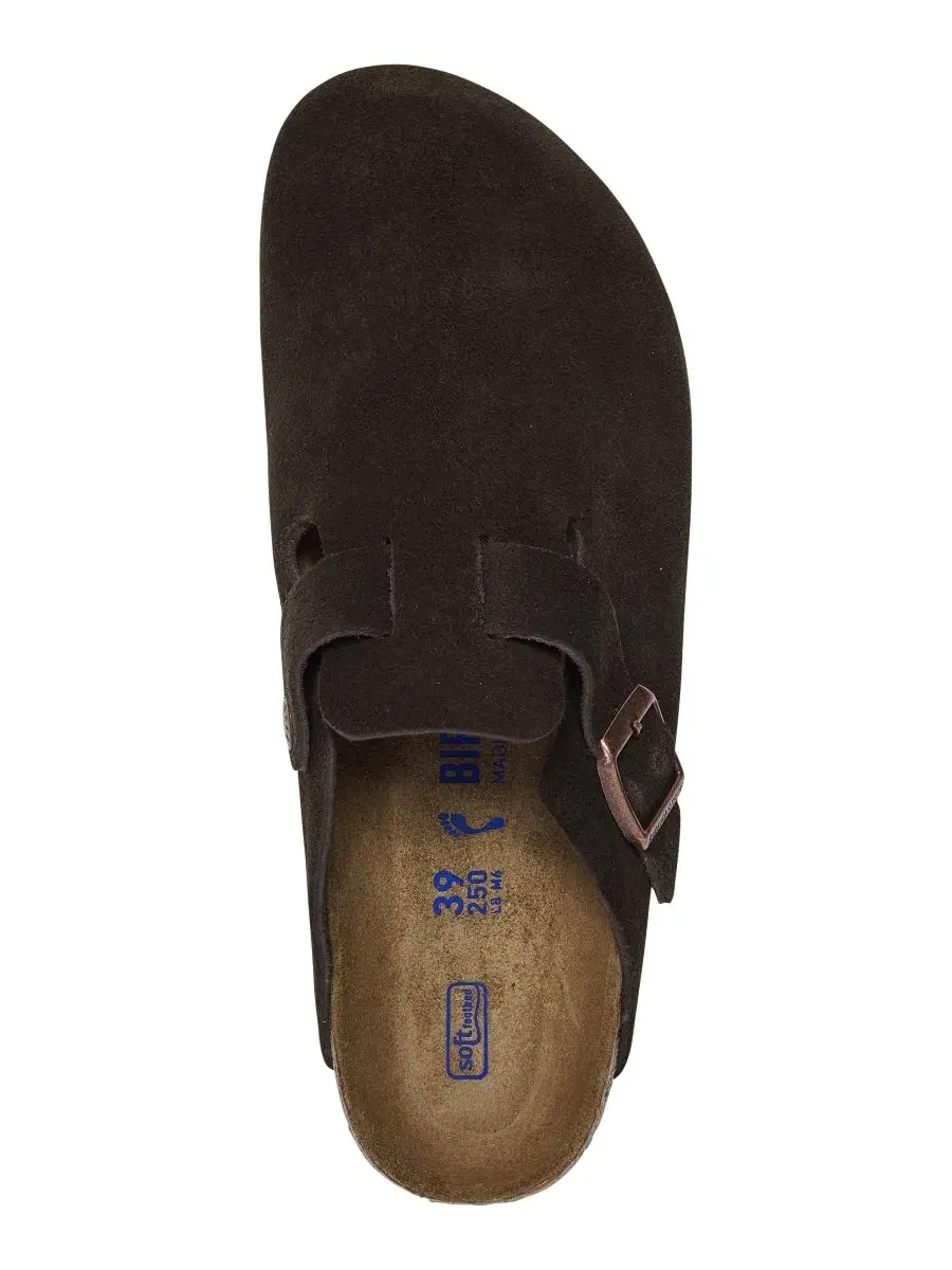 Клоги из замши с мягкой стелькой Boston Birkenstock — изображение 4 из 6, коричневый