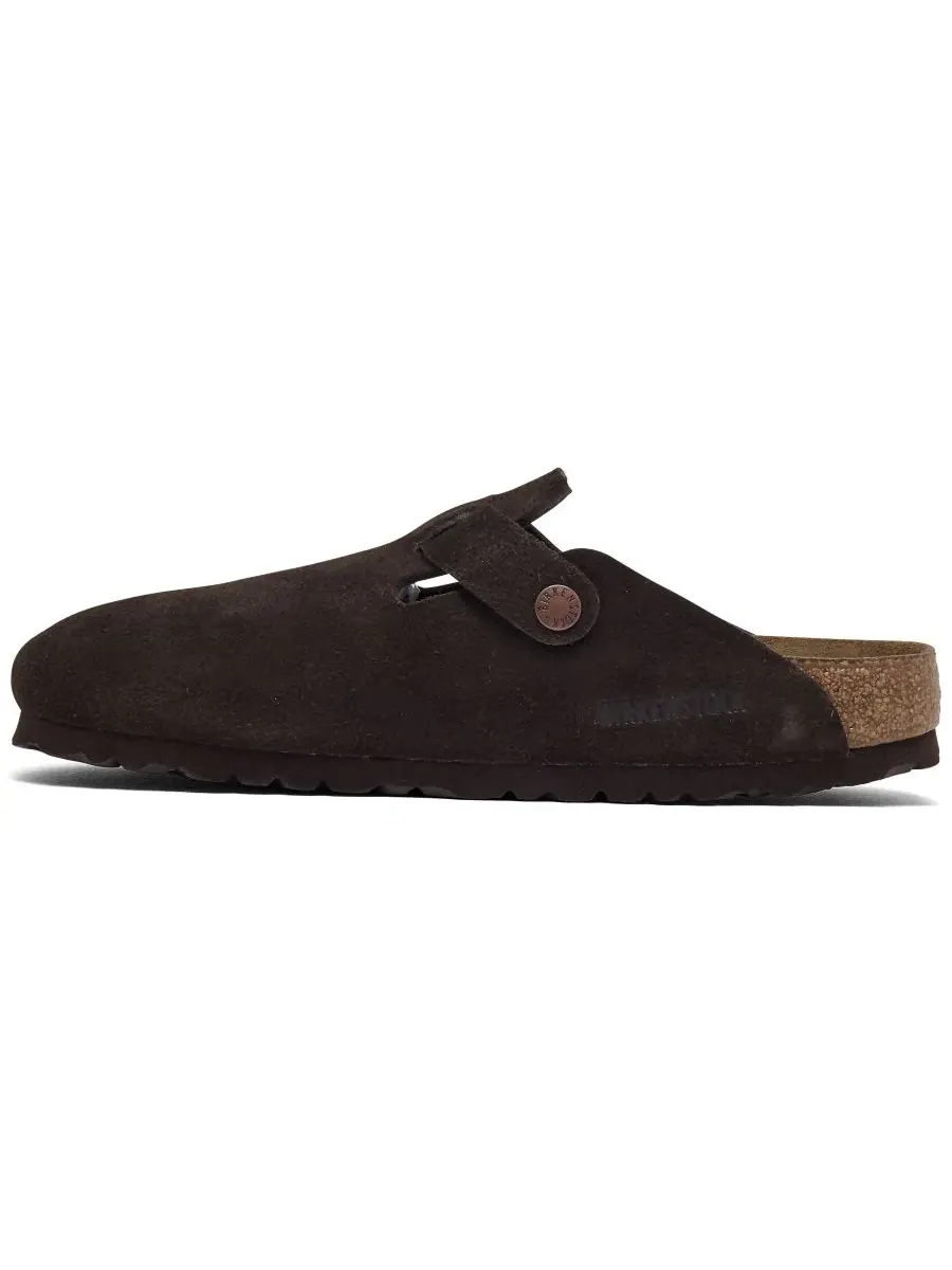 Клоги из замши с мягкой стелькой Boston Birkenstock — изображение 6 из 6, коричневый