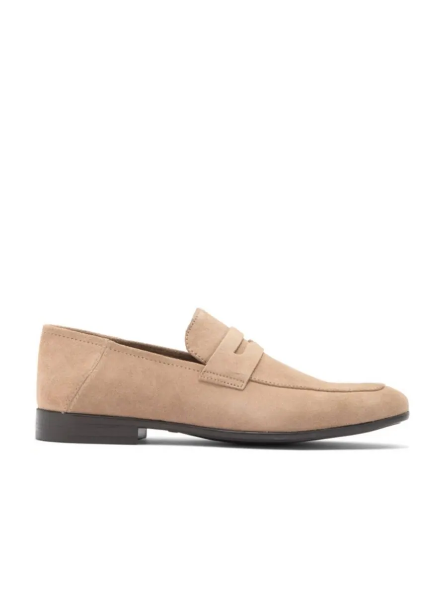 Мужские кожаные туфли-лоферы Sawyer Dress Casual Slip-on Penny Loafer Blake McKay — изображение 2 из 5, песочный