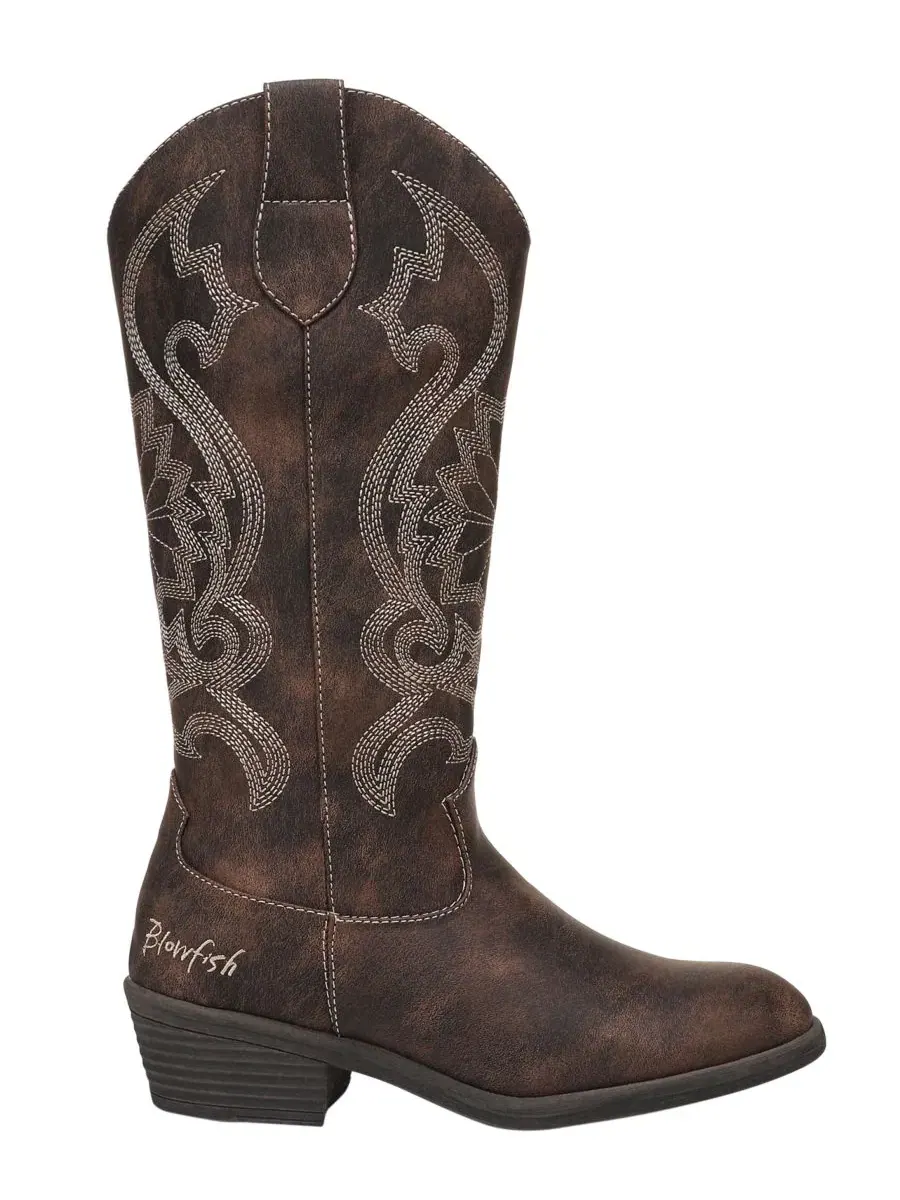 Женские сапоги с западным стилем Stutter Western Boots Blowfish Malibu, Whiskey Faux Leather — изображение 2 из 5
