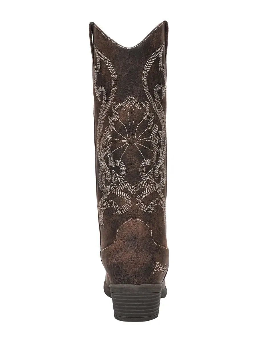 Женские сапоги с западным стилем Stutter Western Boots Blowfish Malibu, Whiskey Faux Leather — изображение 3 из 5