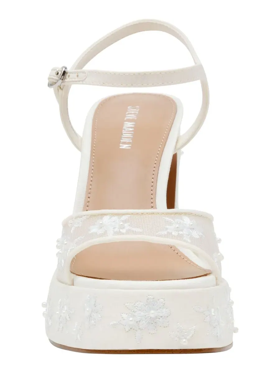 Босоножки на платформе с вышивкой Liandra Steve Madden — изображение 6 из 6, белый
