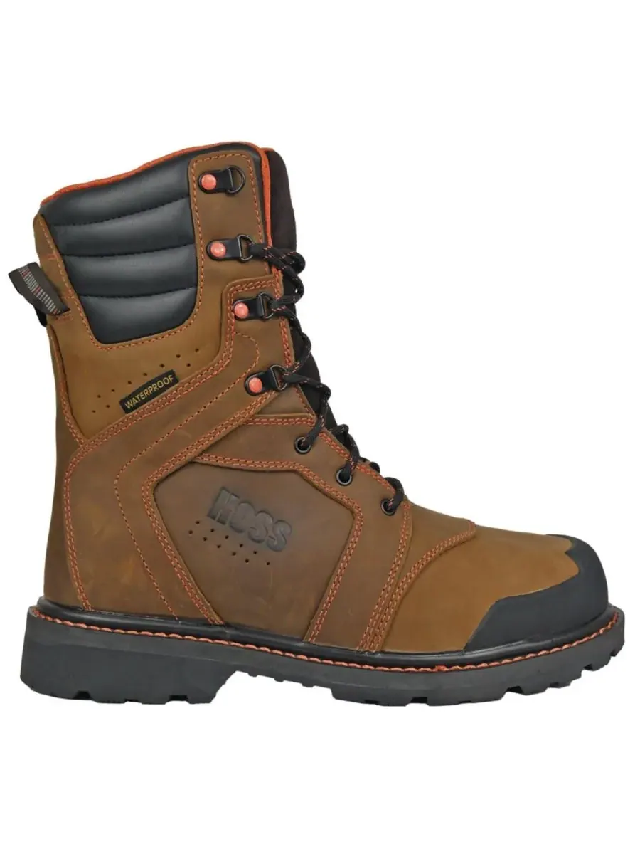 Мужские рабочие ботинки Clash с мягким носком и утеплителем Hoss Boot Company — изображение 2 из 7, коричневый оранжевый