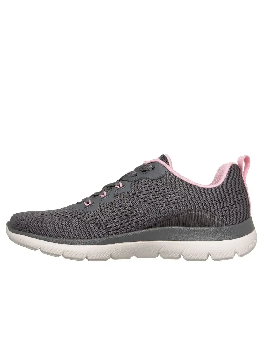 Кроссовки с системой Arch Fit Slip-Ins Daily Flow Skechers — изображение 2 из 6, розовый темно-серый