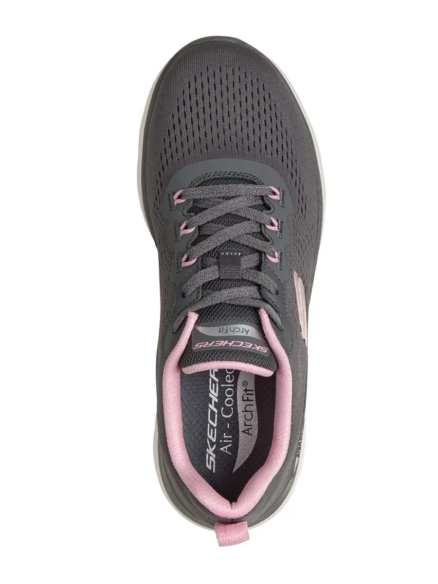 Кроссовки с системой Arch Fit Slip-Ins Daily Flow Skechers — изображение 5 из 6, розовый темно-серый