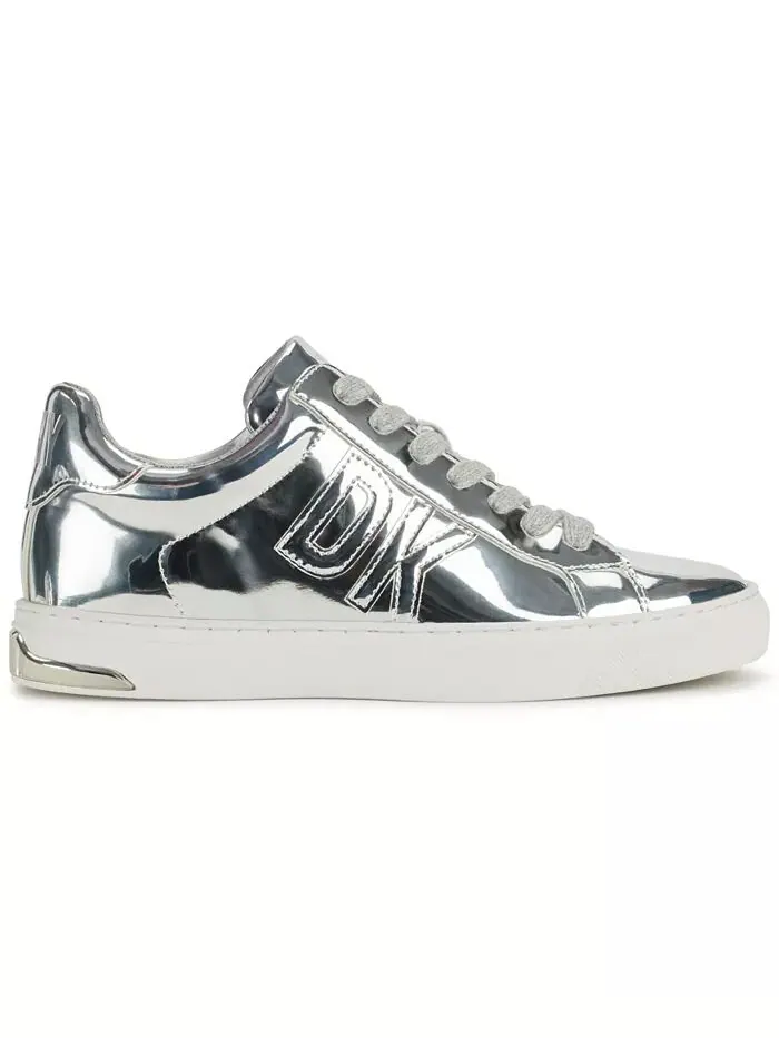 Женские кроссовки Abeni Lace-Up Low-Top DKNY — изображение 2 из 9, серебряный