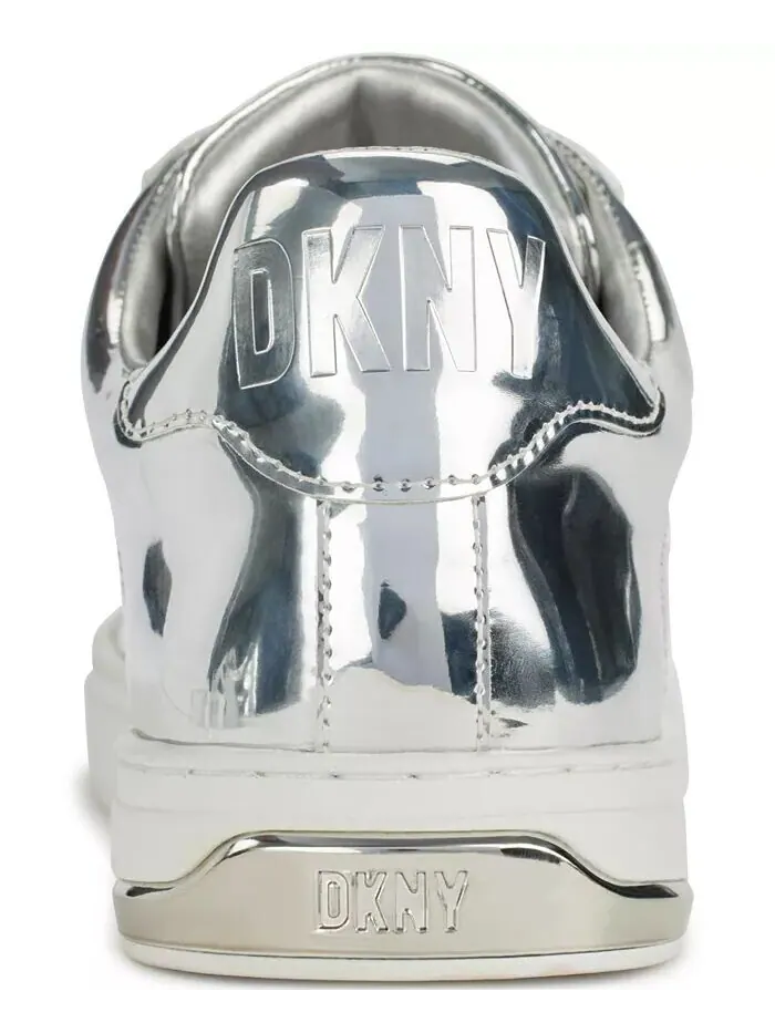 Женские кроссовки Abeni Lace-Up Low-Top DKNY — изображение 3 из 9, серебряный
