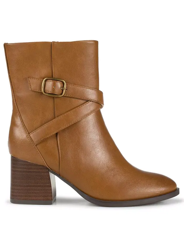Женские ботинки миди Dorma Block Heel Baretraps — изображение 2 из 5, красный