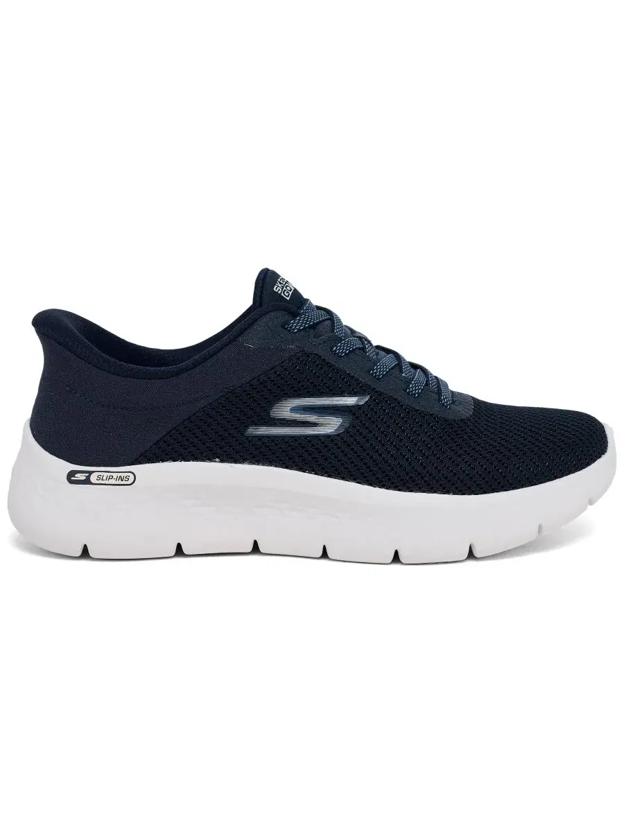Кроссовки Skechers Slip-ins: GO WALK Flex - Carla Athletic Walking Sneakers — изображение 3 из 6, темно-синий белый