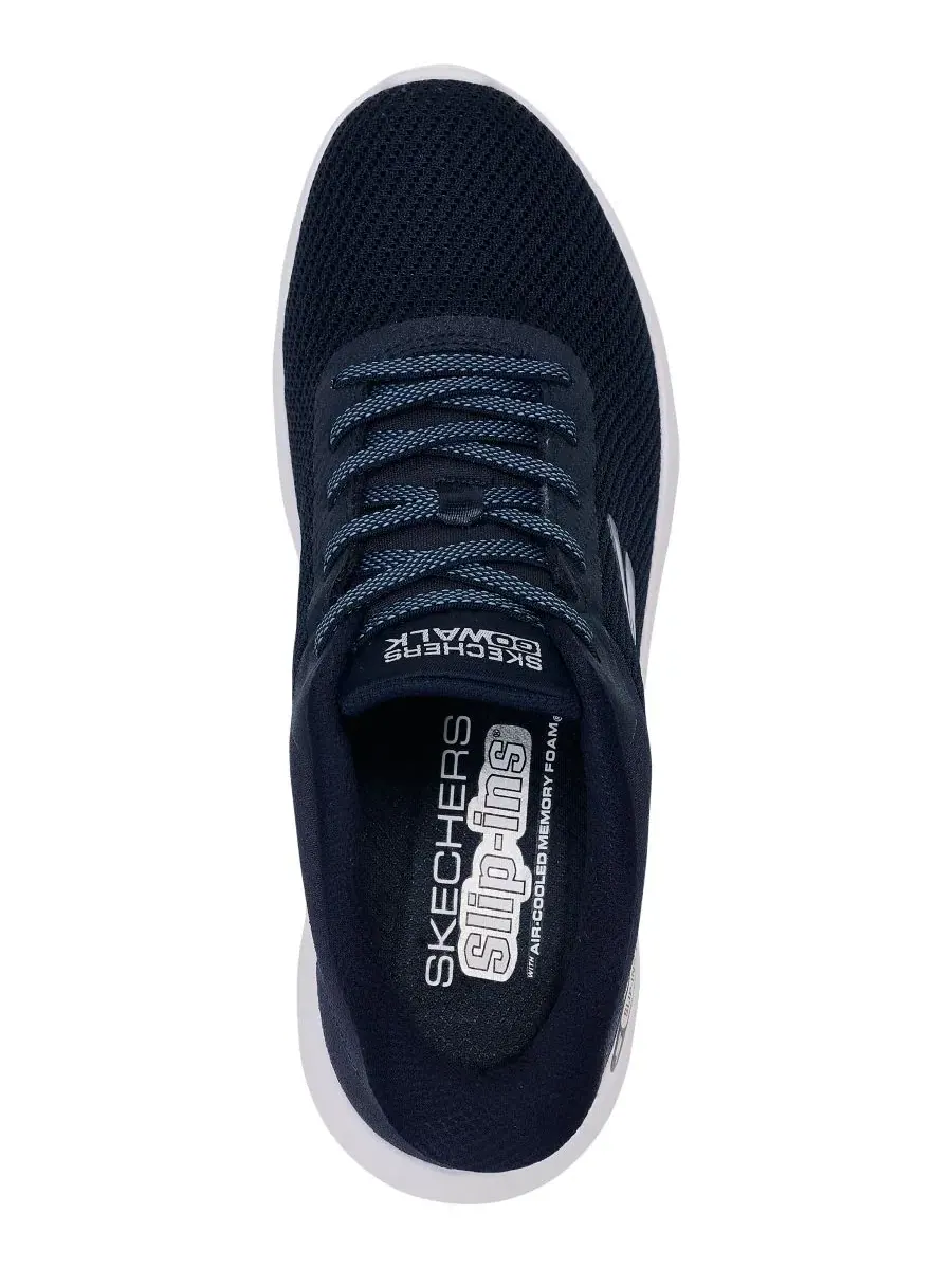 Кроссовки Skechers Slip-ins: GO WALK Flex - Carla Athletic Walking Sneakers — изображение 4 из 6, темно-синий белый