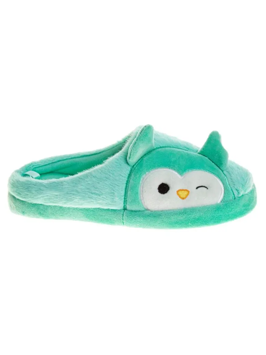 Тапочки женские с открытым носком Winston the Owl Squishmallows — изображение 2 из 7, зеленый