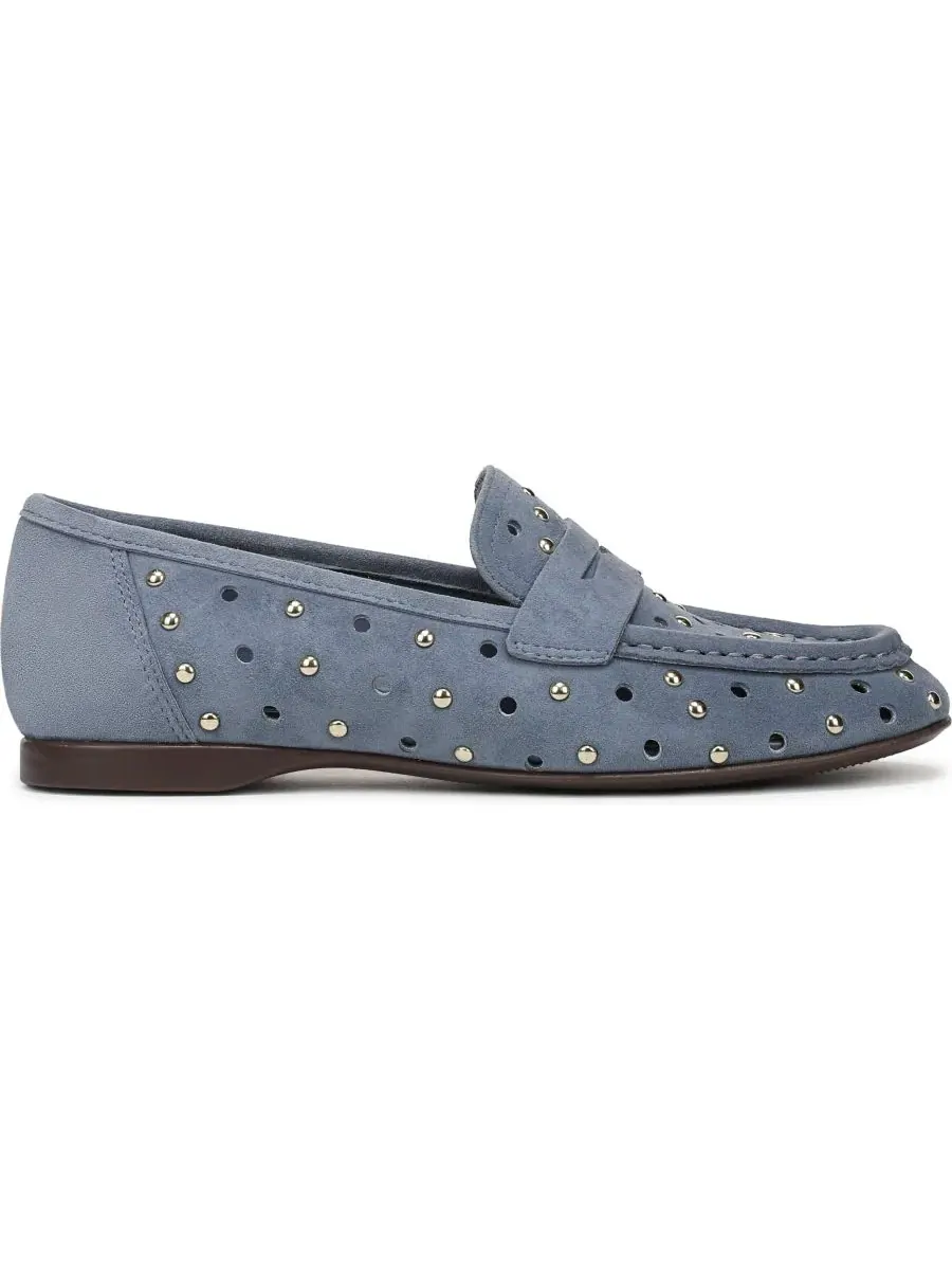 Женские лоферы-слипоны с блок-каблуком Bloom-Stud Naturalizer — изображение 2 из 5, синий