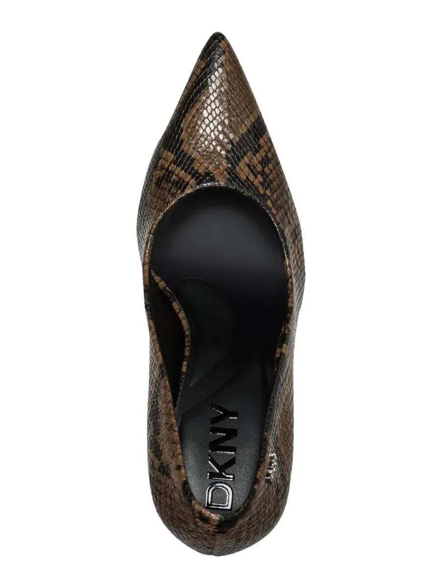 Туфли-лодочки Clarabelle на каблуке DKNY — изображение 4 из 5, ореховый