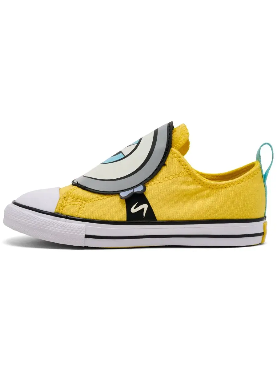Кеды с кросс-застежкой Minions Converse — изображение 3 из 6, желтый белый черный