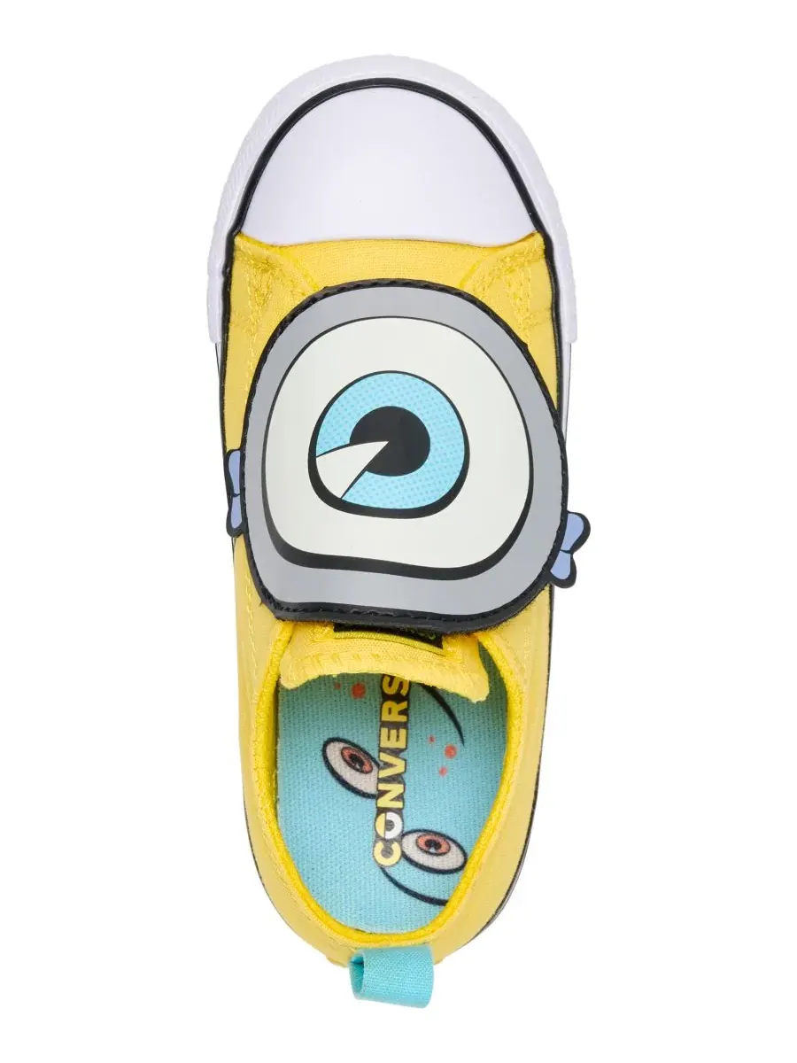 Кеды с кросс-застежкой Minions Converse — изображение 5 из 6, желтый белый черный