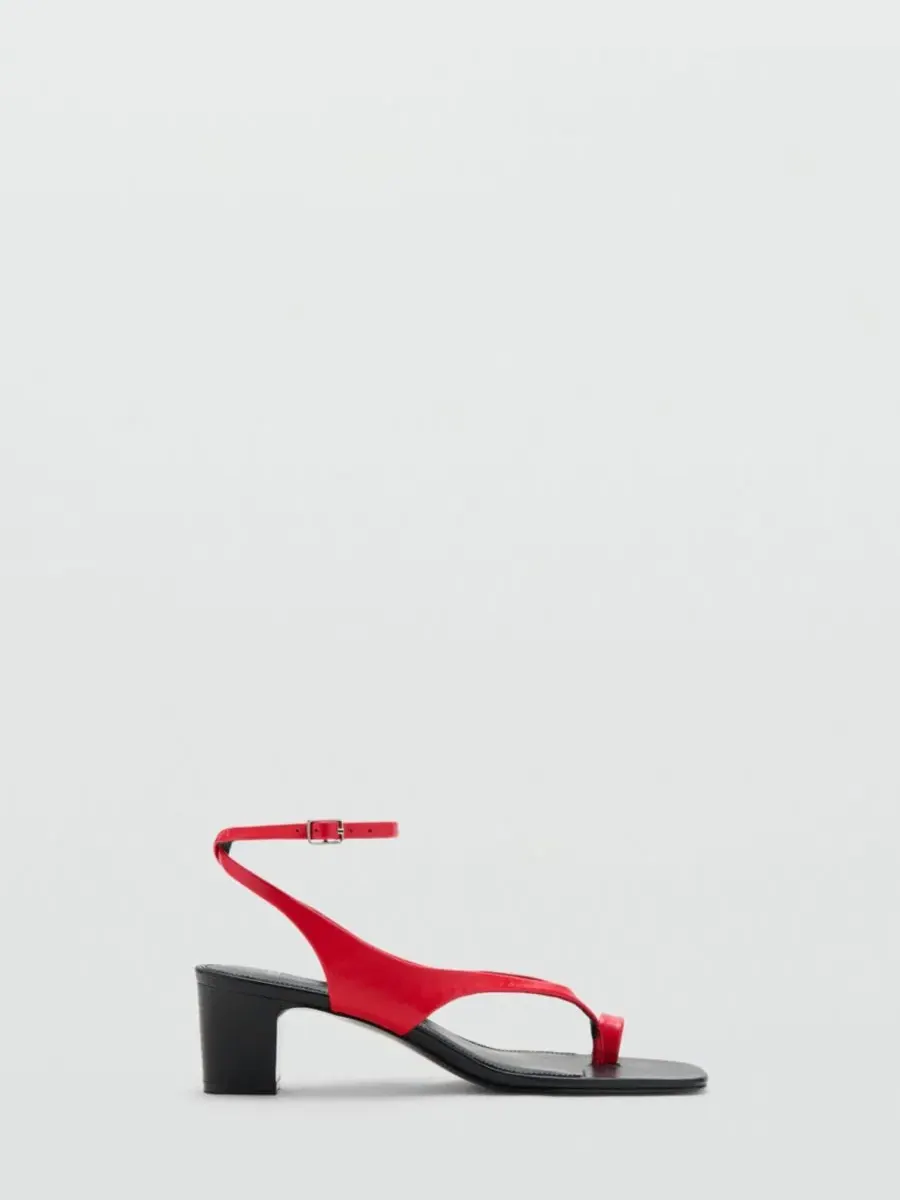 Босоножки на каблуке с ремешками, модель Straps Heeled MANGO